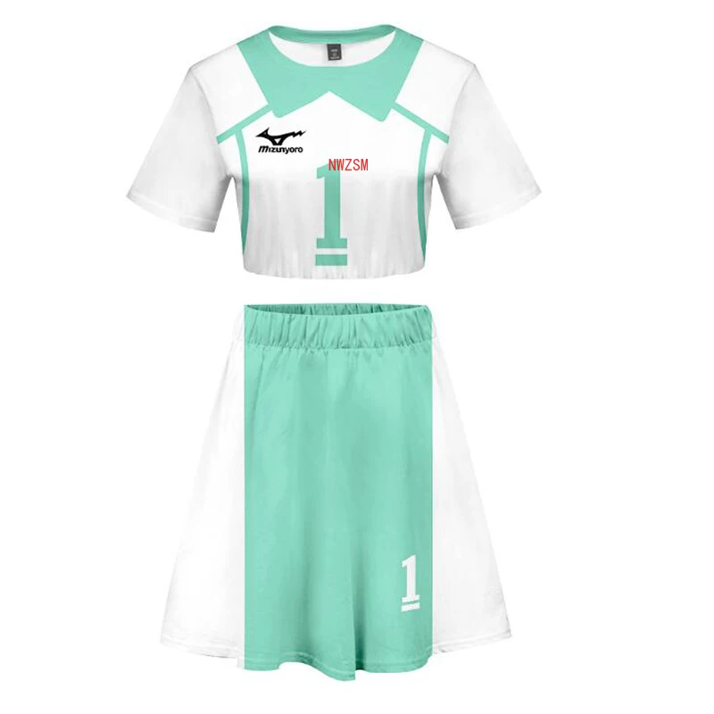 

Anime Haikyuu Cosplay Costume Aoba Johsai High School Oikawa Tooru Iwaizumi Hajime Sexy 2 Piece Set Women Skirt and Top Outfits