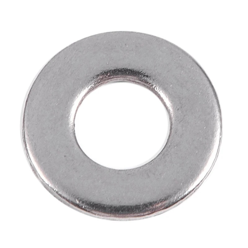 

M2.5x6mmx0.5mm Stainless Steel Round Flat Washer for Bolt Screw 100Pcs