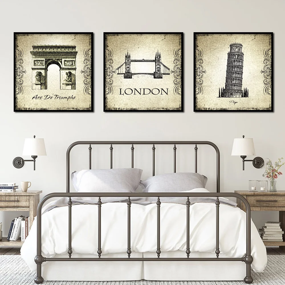 Лондон Колизей винтажные Наклейки Плакаты на скандинавскую тему и репродукции