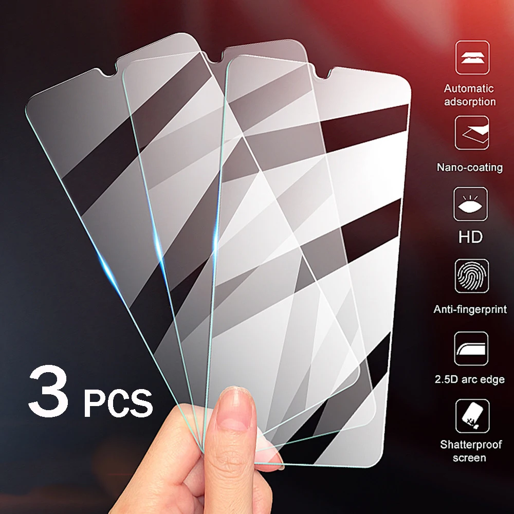 

3Pcs 9D Protective Glass For Samsung A50 A70 A51 A71 A30 A20E A10 Full Cover Tempered Glass For Samsung A51 A72 Screen Protector