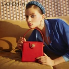 Дизайнерская Женская сумка LA фестиn, новинка 2021, модная классическая подходящая ко всему модная Наплечная кросс-боди нишевая маленькая квадратная сумка с верхней ручкой