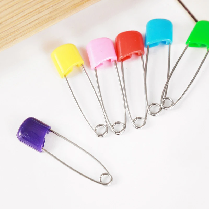 Пластиковые штифты безопасности головы DIY Швейные Детские Тканевые пеленки замок брошь скоба с иголками большая безопасная маленькая брошь аксессуары для одежды