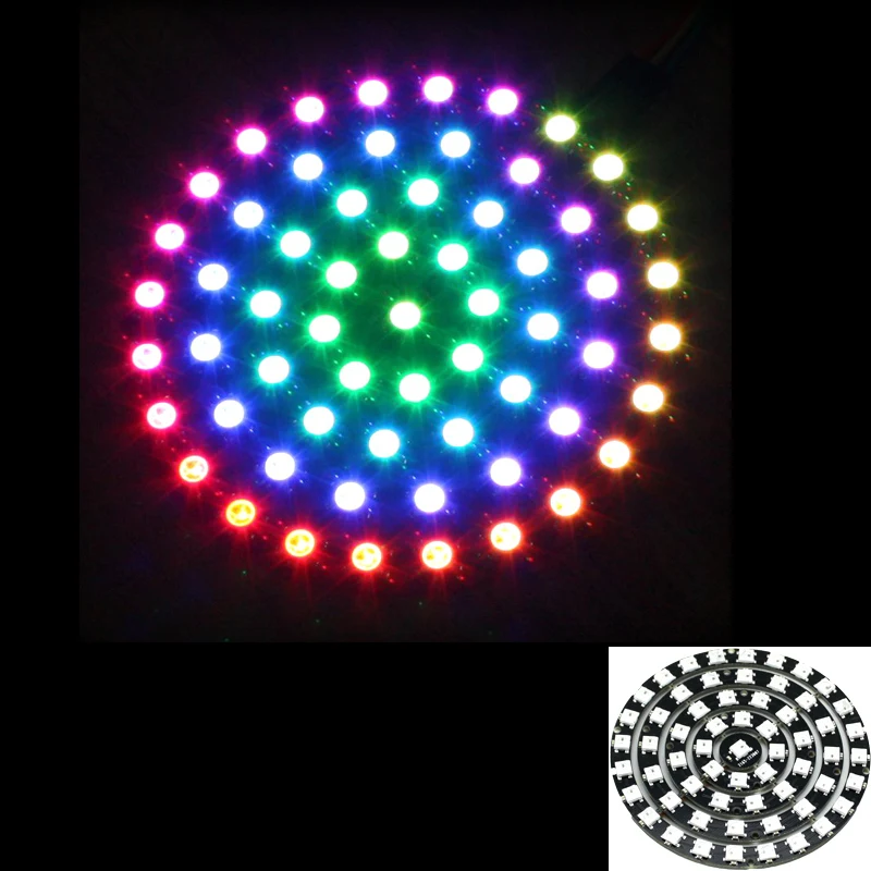 61 бит 61X WS2812 5050 RGB LED лампа Light с integrated драйверы FZ1583|light led|light led lightled lighting rgb |