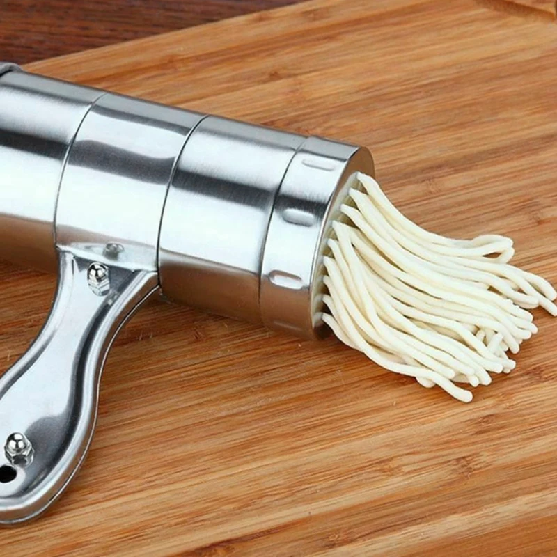 

Manual Stainless Steel Noodle Maker Press Pasta Machine Crank Cutter Fruits Juicer Cookware Making Spaghetti Kitchen Tools