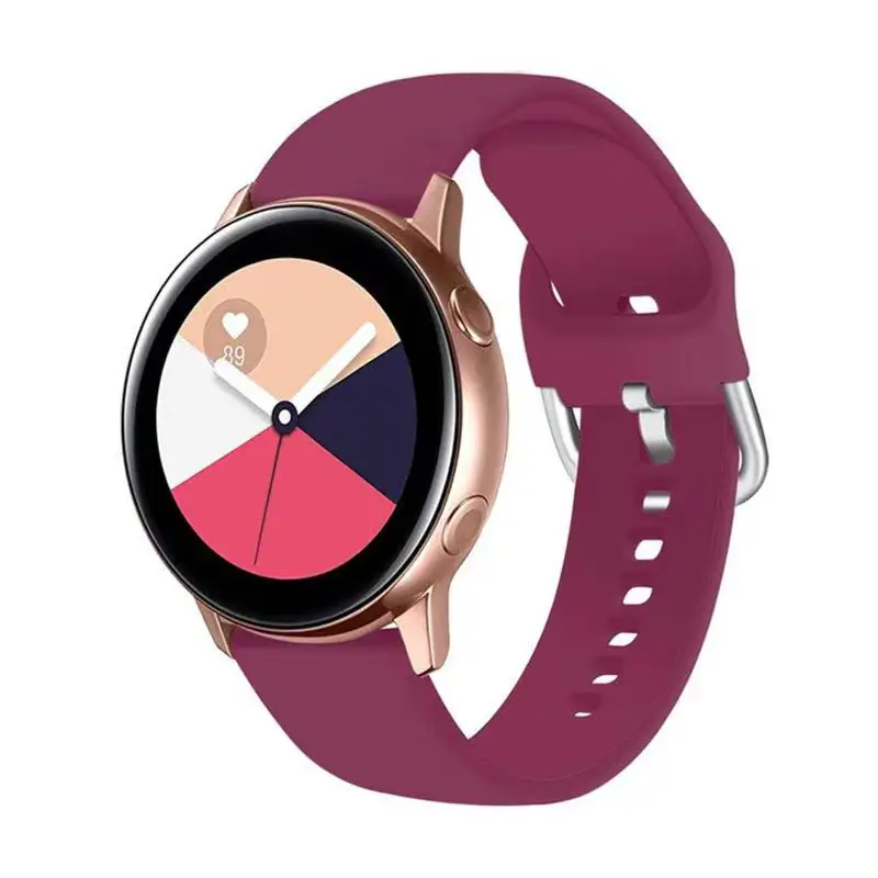 

Silicone strap Compatible with Samsung watch 3 46mm/Active 2 42mm/Huawei watch GT GT2/Huami Amazfit GTR 47mm for 22mm 20mm band