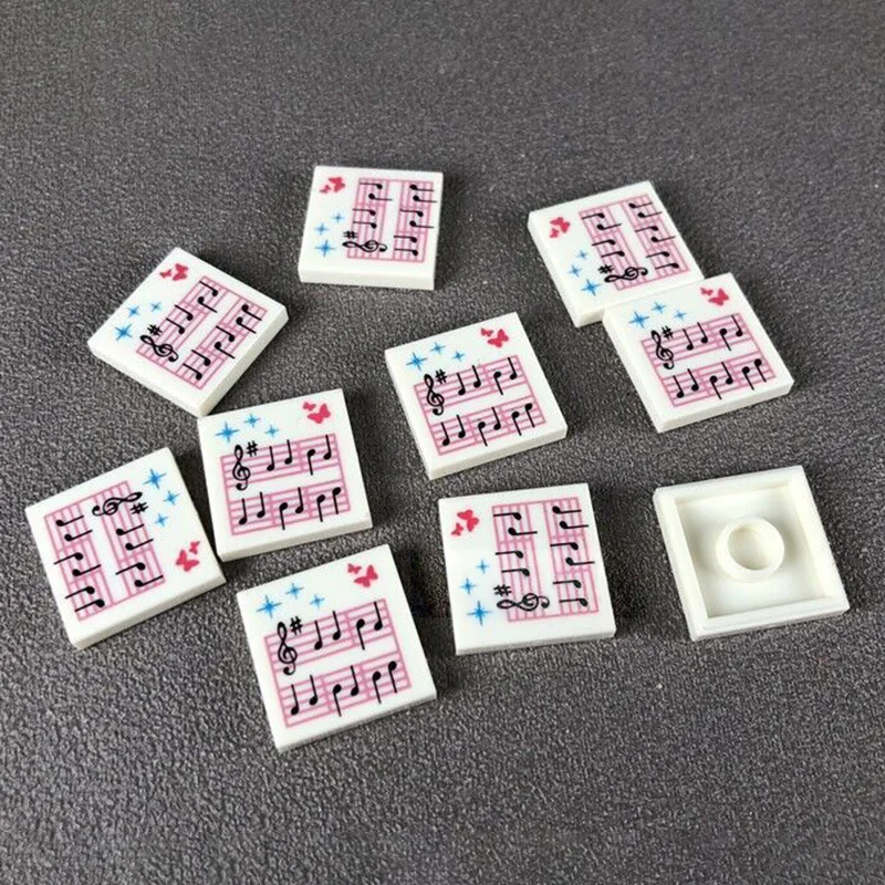 10 шт./компл. лист для музыкальных заметок клоун печатные фигурки MOC аксессуары