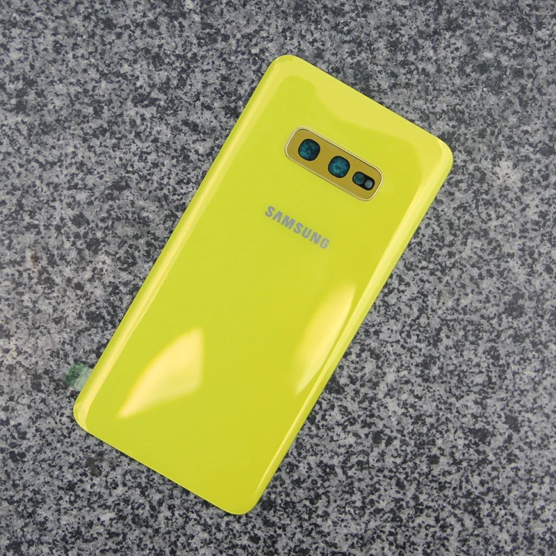Оригинальный Samsung стеклянный корпус задняя крышка Чехлы для SAMSUNG Galaxy S10e SM G9700