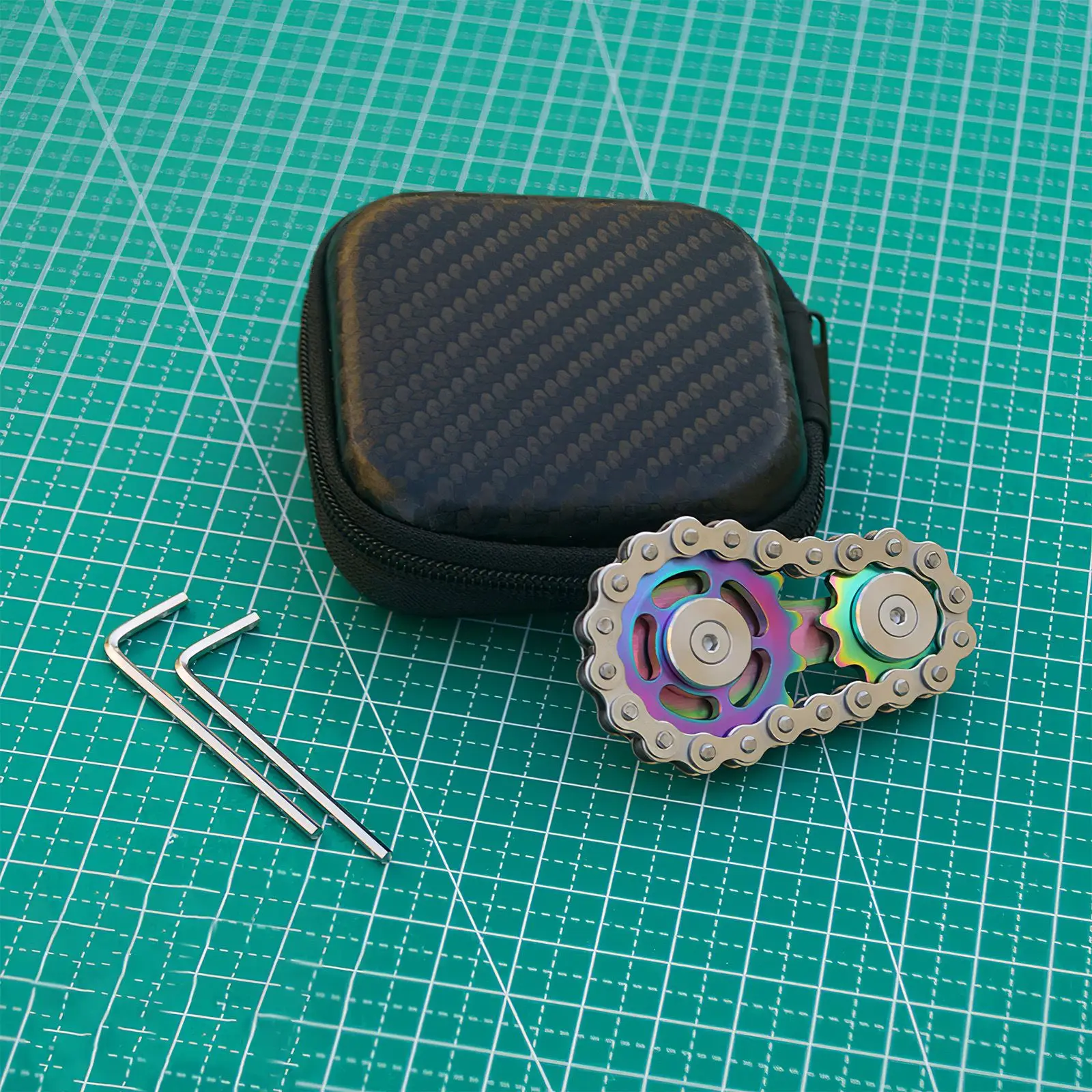 

Fingertip Toys Gyro Sprocket Flywheel Fingertip Fidget Spinner Stainless Steel Chain Toy Gear Chain Toy Roadbike Spinner Boy Toy