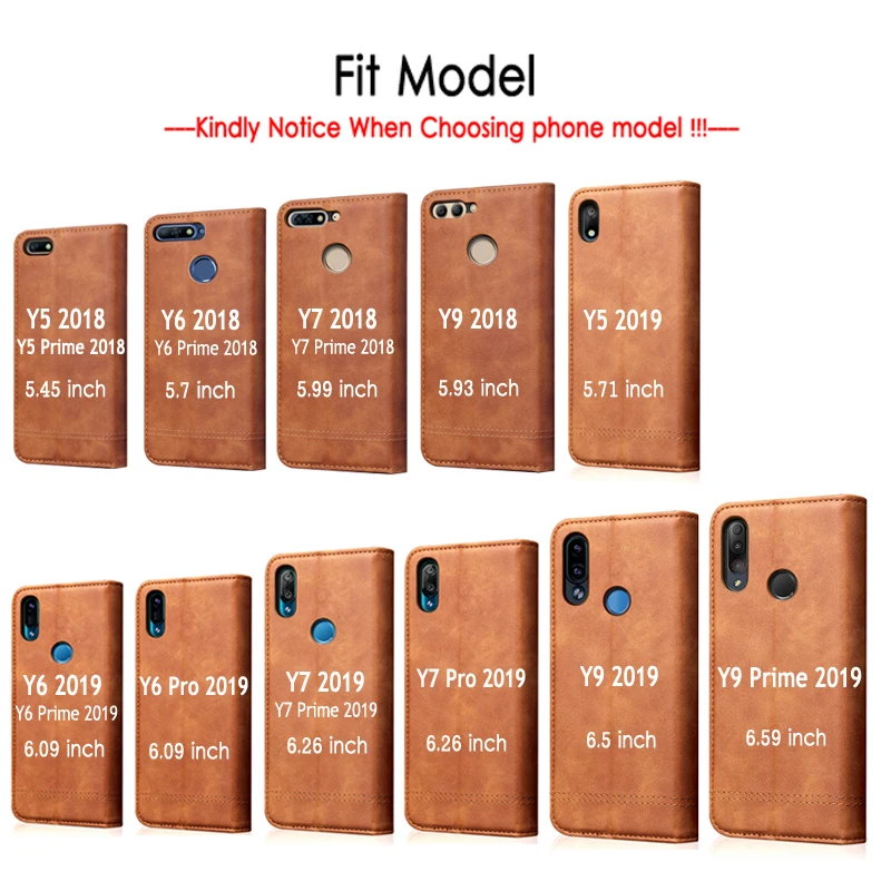 Для huawei Y5 флип-чехол Funda huawei Y9 Prime чехол кожаный бумажник для huawei Y7 чехол Y9 Y6 Y7 Pro Y5 крышка