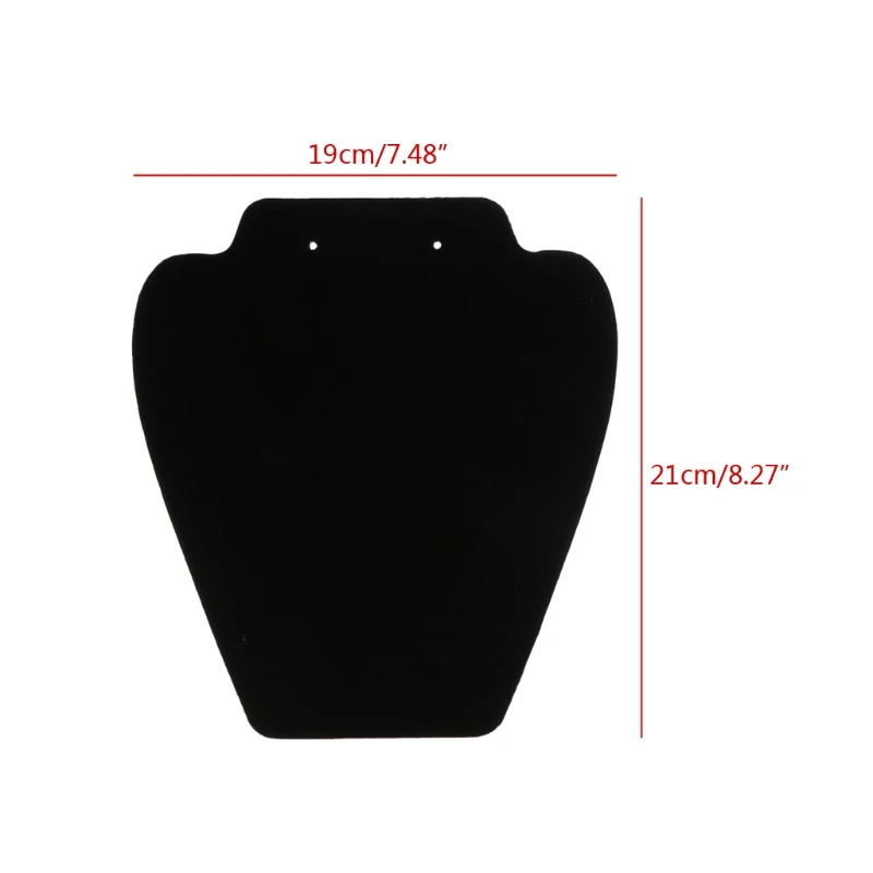 

7.5inches Black Velvet Earrings Necklaces Jewelry Organizers Displays Stand with Reinforced Bracket Jewelry Holder Racks