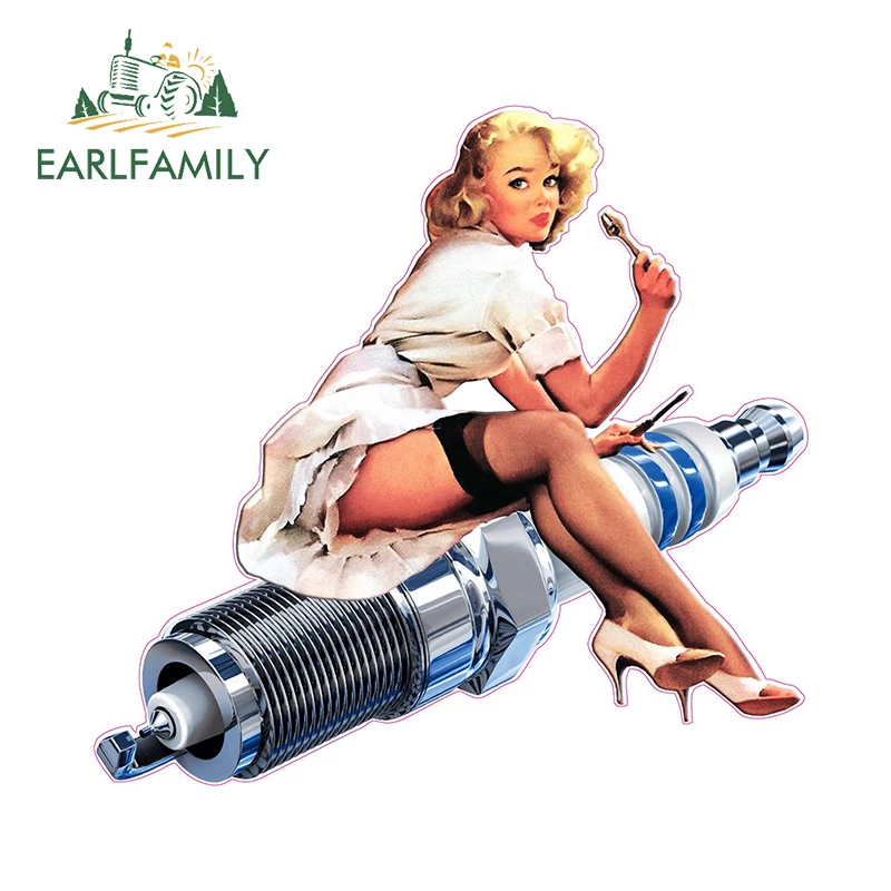 Самоклеящаяся Свеча зажигания EARLFAMILY, 13 см x 12,5 см