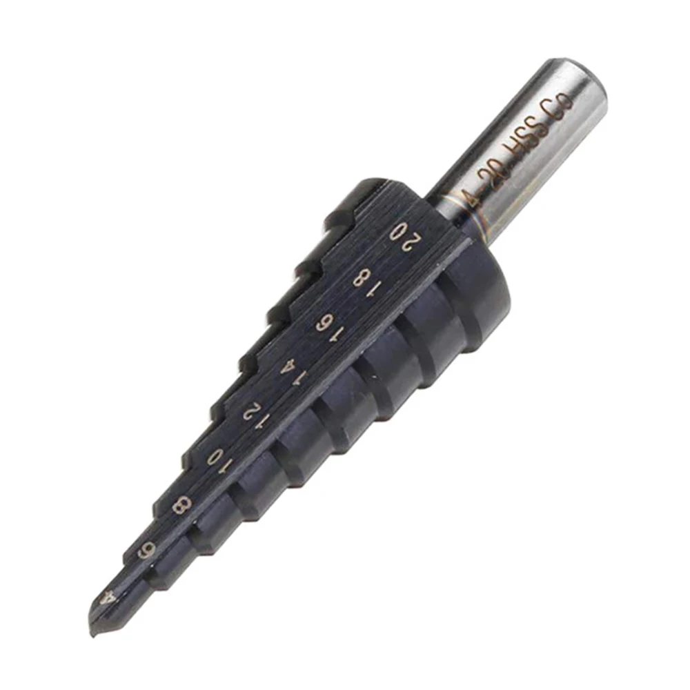 Набор ступенчатых сверл M35 из быстрорежущей стали конические 4 - 12 / 20 32 мм