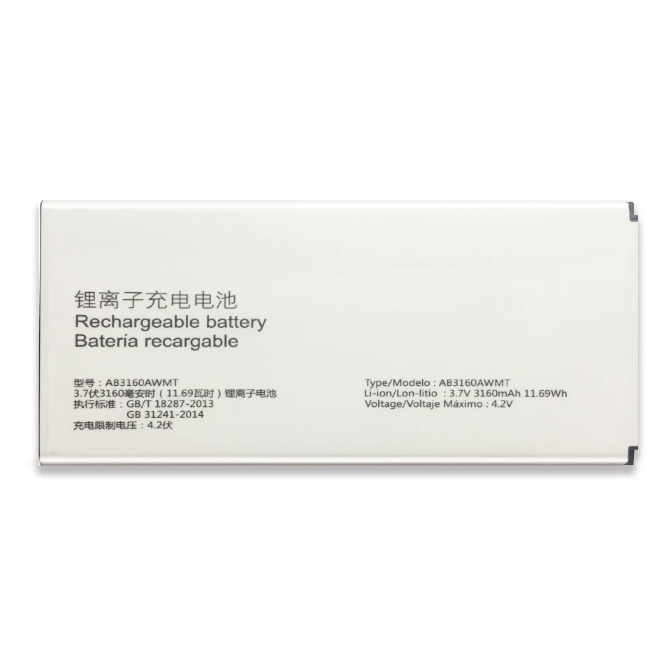 for philips e570 e571for xenium cte570 cte57 smart mobile phone ab3160awmt rechargeable li ion battery 3160mah for philips e570 free global shipping