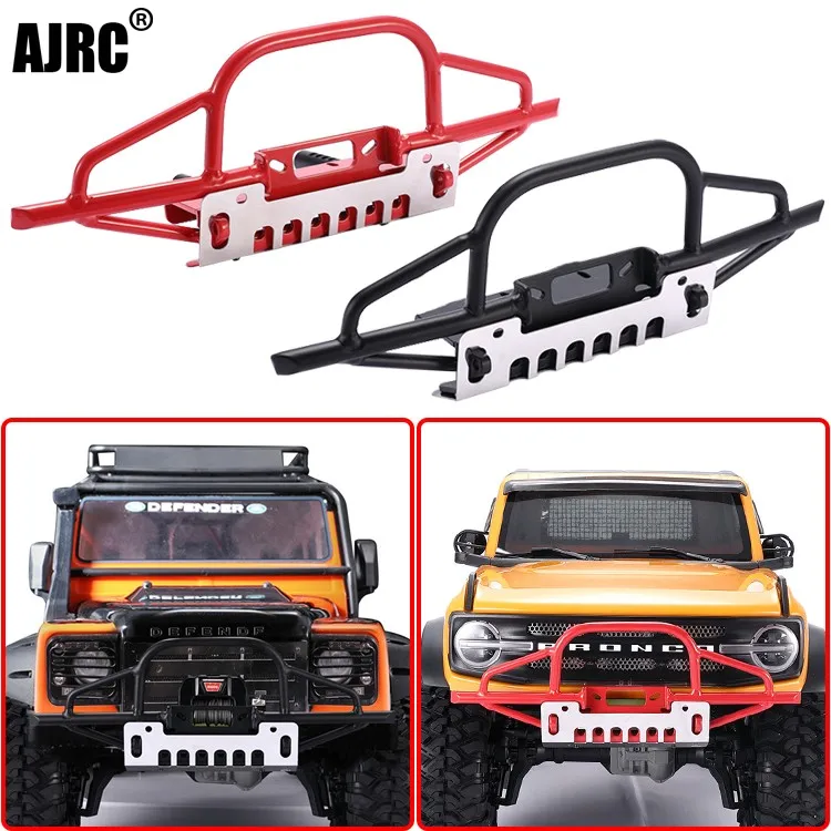 

Traxxas Trx4 Bronco Chevrolet K5 Defender Axial Scx10 Iii Jeep Wrangler металлический передний бампер Тип B 1/10 радиоуправляемые автомобильные запчасти