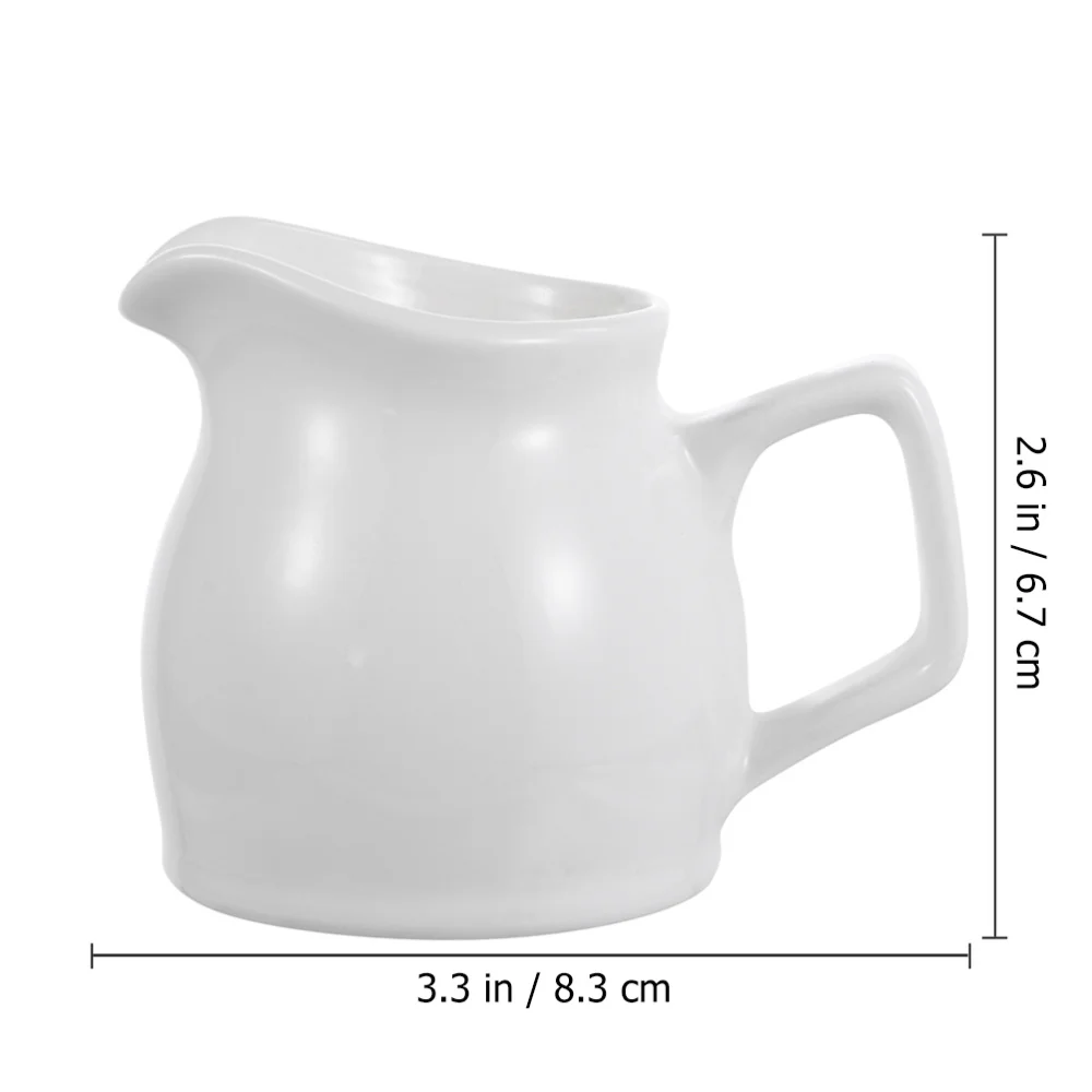 

1pc Ceramic Coffee Frothing Cup Professional Frothing Cup Measuring Cup