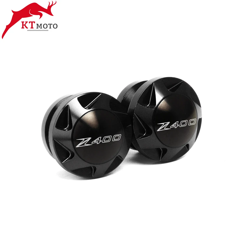 

For Z400 Z 400 2019-2020 M8 Motorfiets Accessoires CNC Aluminium Achterbrug Spoelen Slider LOGO " Z400 "