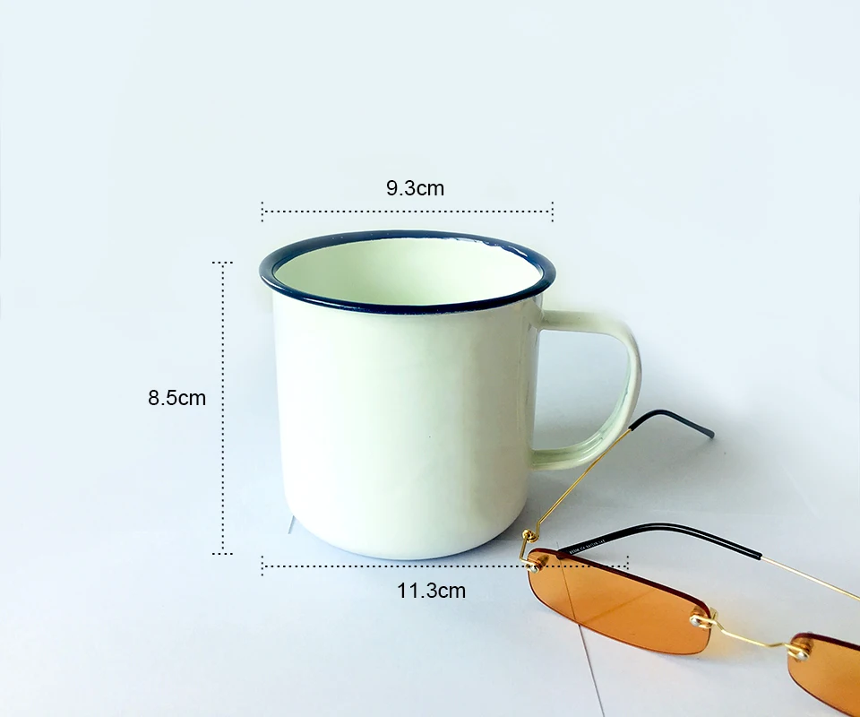 RUIDA эмалированная чайная чашка керамическая кружка для улицы дома винтажная