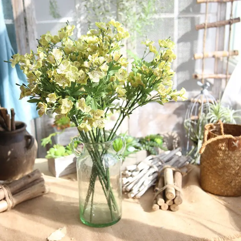 Искусственный цветок с одной веткой для танцев искусственная Орхидея дома