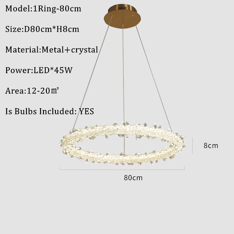 

Светодиодные люстры в скандинавском стиле для столовой, гостиной, креативная Хрустальная Потолочная люстра, светильник для лофта, лампа lampara techo