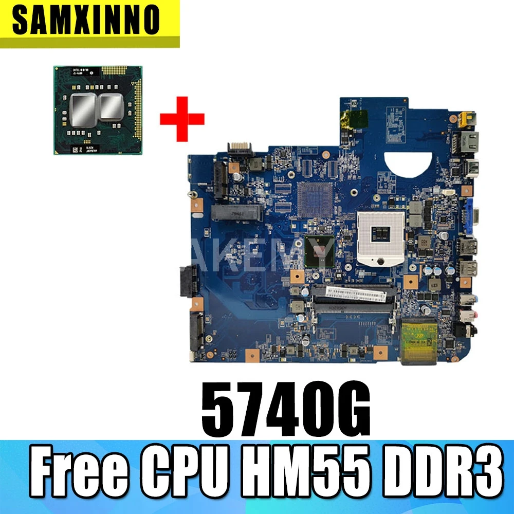 Akemy MBPM601002 для Acer aspire 5740 5740G материнская плата ноутбука 48.4GD01.01M HM55 PGA989 DDR3 Бесплатный