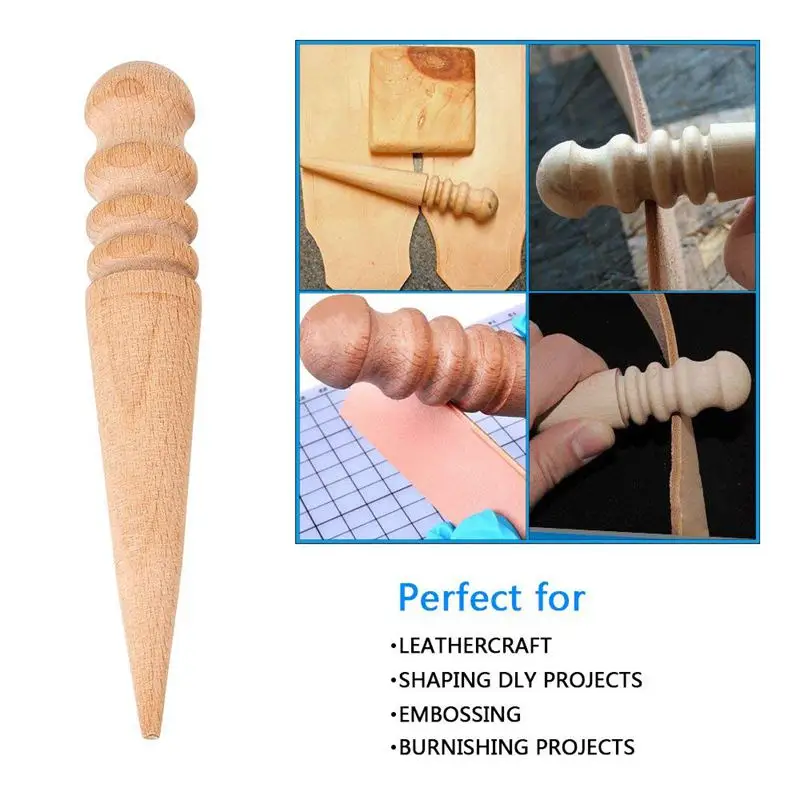 

Practical Wood Leathercraft Hand Stitching Pony Leather Craft Lacing Sewing DIY Table Desktop Tool