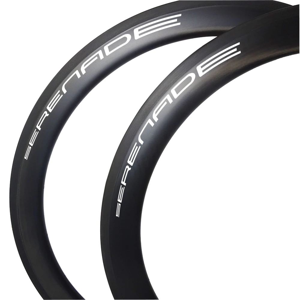 

50 mm 700c carbon road bike rims 23 mm wide Clincher rims