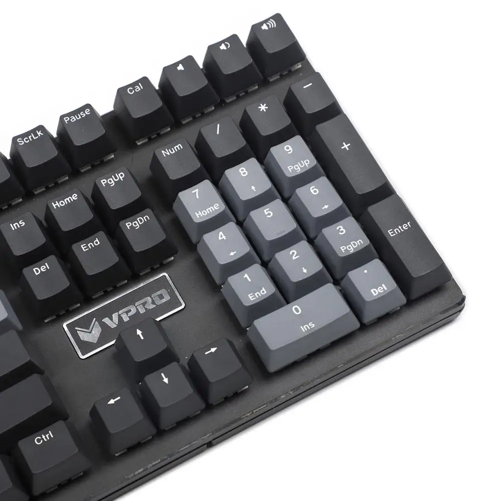 YMDK 108 PBT двойной выстрел Dolch серый белый не блестящий по OEM профилю для MX