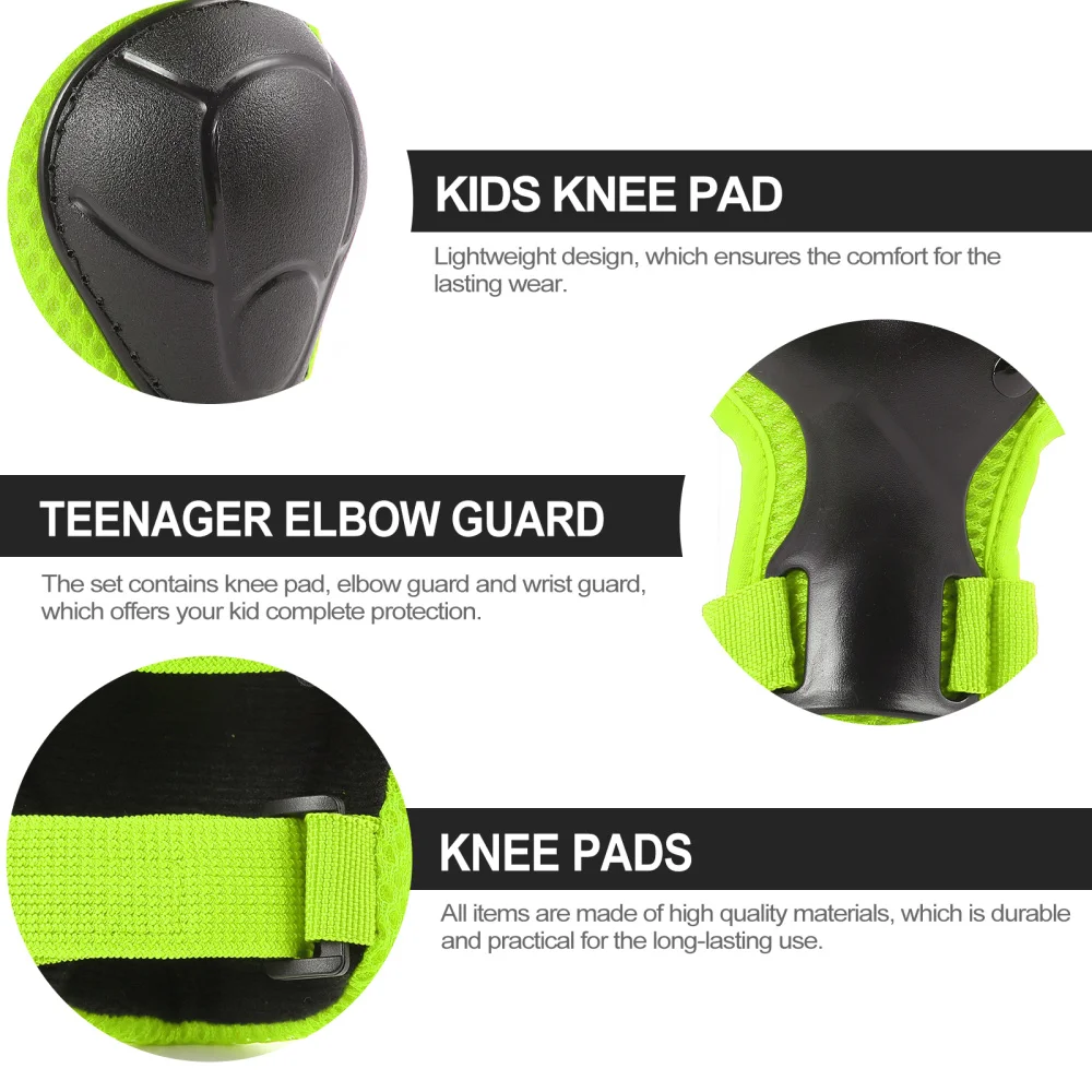 

1 Set Kids Sport Protective Gears Knee Pad Wrist Guard Protective Elbow Pad