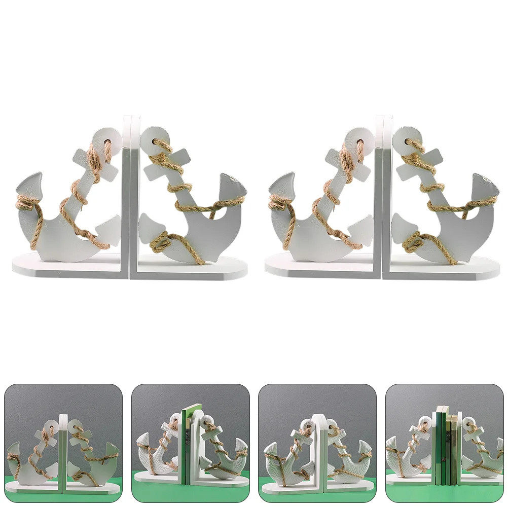 

1 пара, деревянные декоративные подставки для книг в пляжном стиле