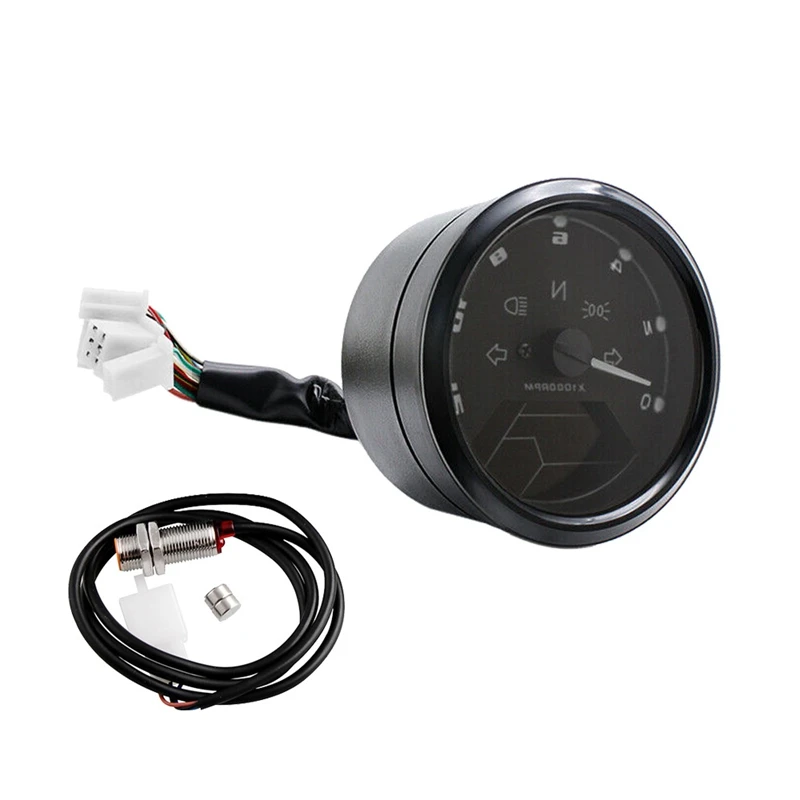 

Universal Motorcycle Lcd Meter Oeter Tachometer Speeeter 12000RPM Gauge