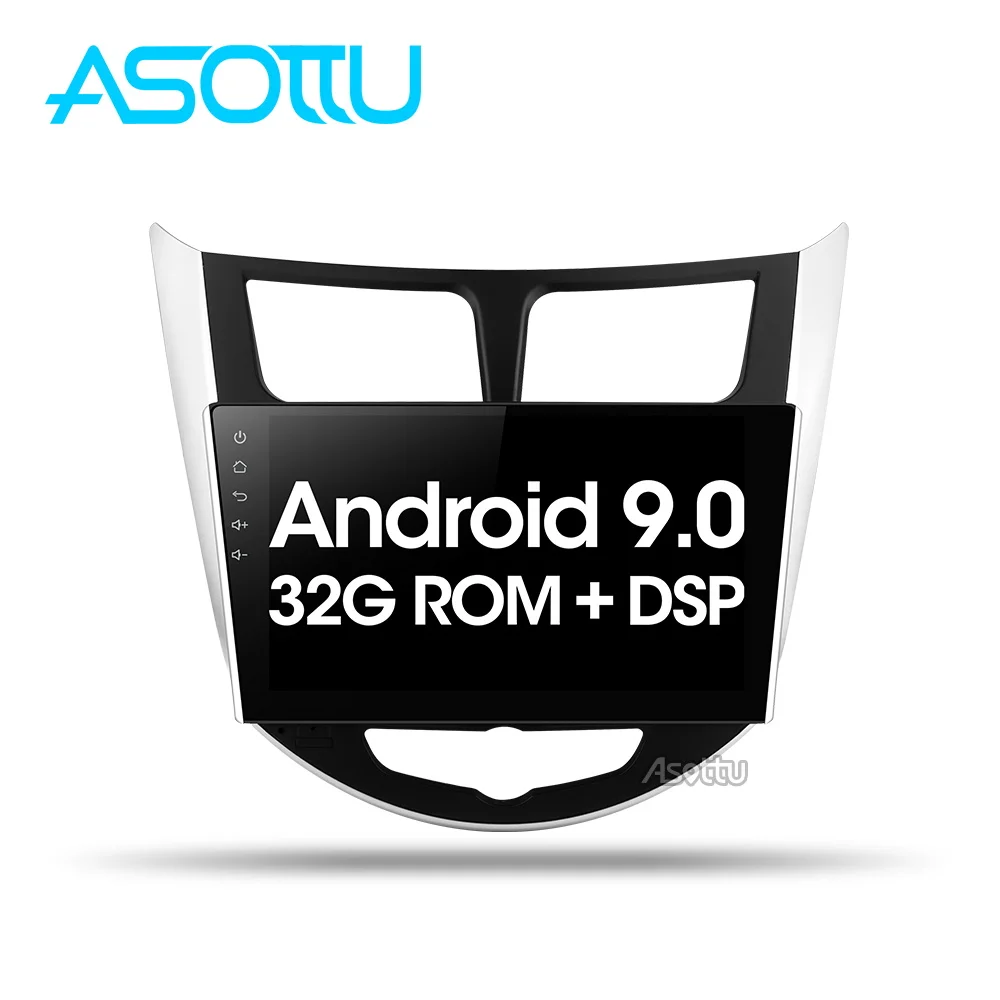 Asottu HY302 Android 9,0 PX30 автомобильный dvd для hyundai Solaris Verna Accent автомобильный головной убор радио плеер навигация gps автомобильный dvd