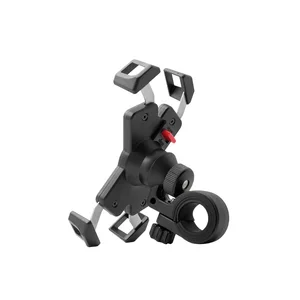 360 degree rotatable stainless steel anti shock adjustable angle bike phone holder non slip locking universal motorcycle mount free global shipping