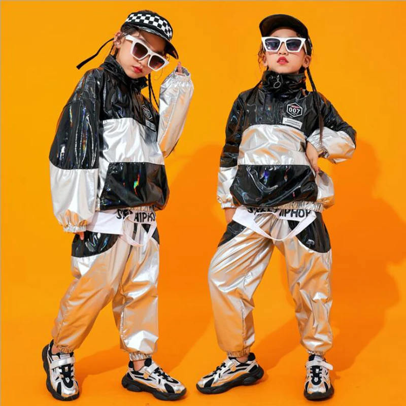 Детская крутая одежда с пайетками в стиле хип хоп свитер высоким воротом топ