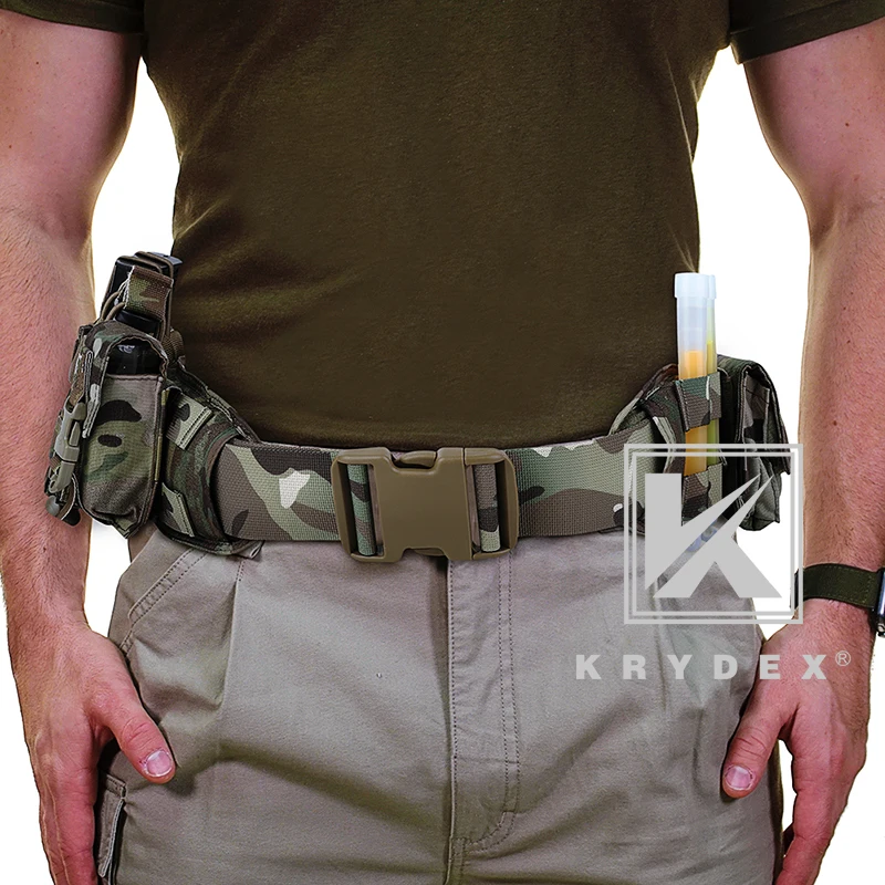 Ремень KRYDEX Multicam Тактический с мягкой системой MOLLE многофункциональный