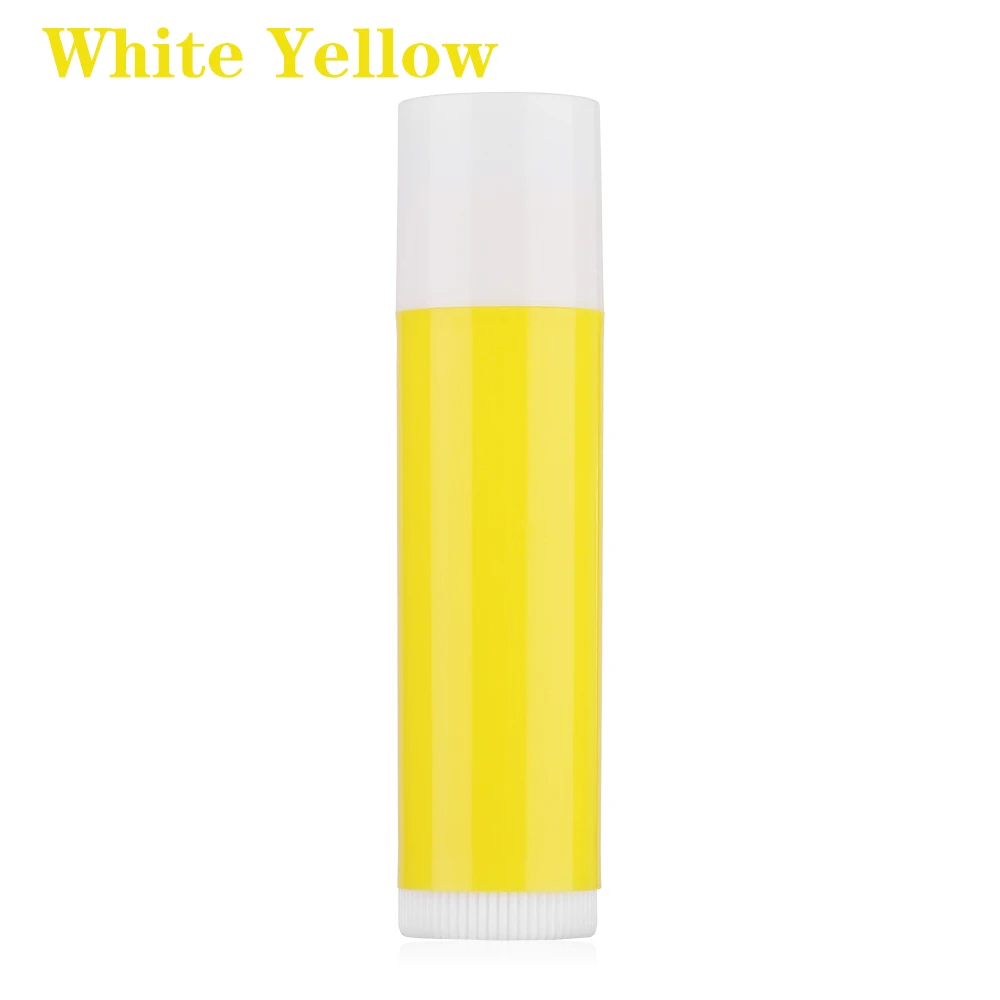 yellow 10 шт., 5 мл, губная помада, тюбик, сделай сам, бальзам для губ, Пустые контейнеры, косметические контейнеры, контейнер для бальзама для губ, клей-карандаш, прозрачные бутылки для путешествий - Цвет: yellow