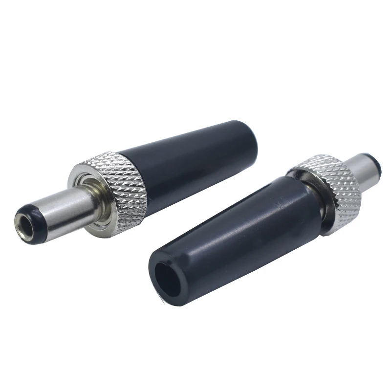 Welding Soldering DC plug 5.5*2.1/2.5MM 5521/5525 male round tube head | Connectors