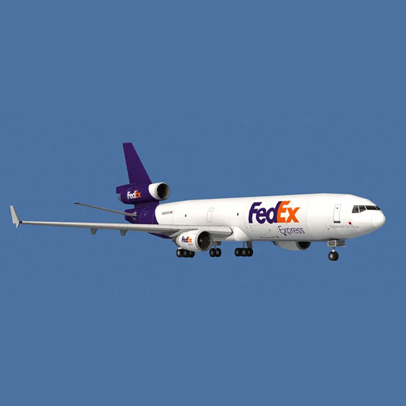 DIY 1:100 Строительная модель самолета Fedex из бумаги отлитый под давлением грузового