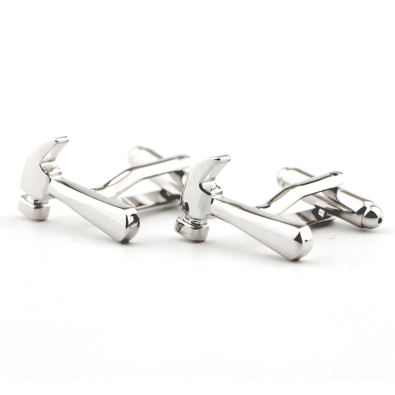 

Hammer-shaped metal cuff links men's shirts cufflinks