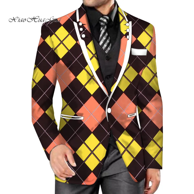 Новинка 2020 Мужской Блейзер модная африканская Дашики Мужская одежда Свадебный