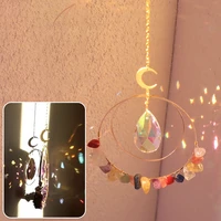 crystal windchimes crystal prisms pendants handmade sun catchers garden wedding curtain window hanging home decor wind chime