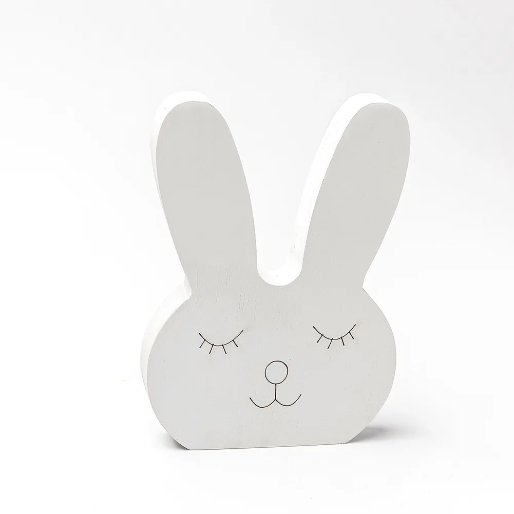 

INS Creative New Wooden Rabbit Home Living Room Bedroom Children's Room Decoration Birthday Gift Room Decoration