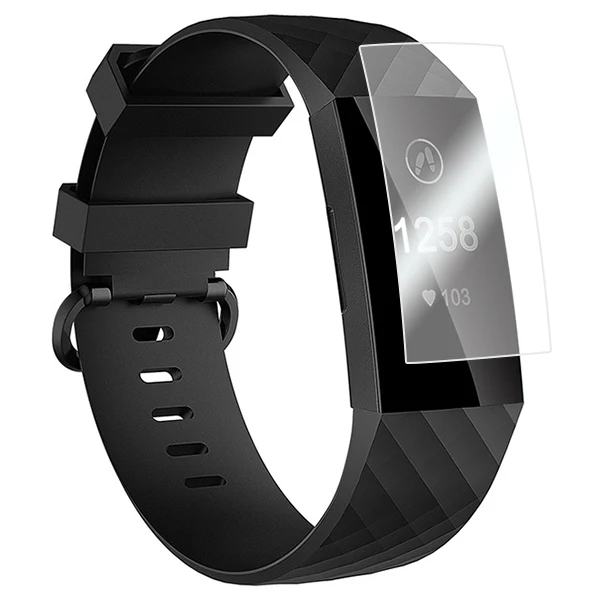 Ремешок для смарт часов Fitbit Charge 3 стильный браслет фитнес трекера Защитная пленка
