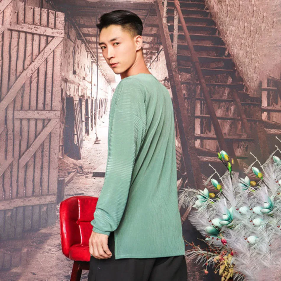 Новинка 2021 дизайнерские мужские топы для латиноамериканских танцев W823 с