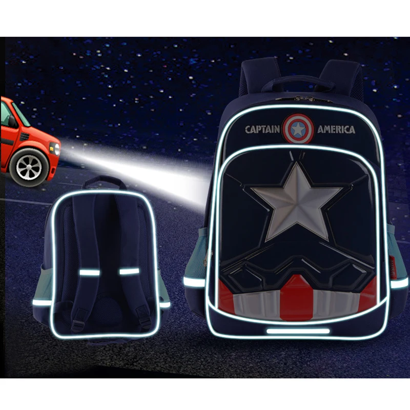 Детский водонепроницаемый рюкзак Marvel ортопедический школьный ранец для