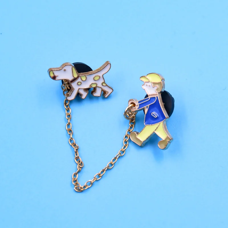 Булавка для собаки брошь в виде мультяшного персонажа Значки одежды рюкзака с