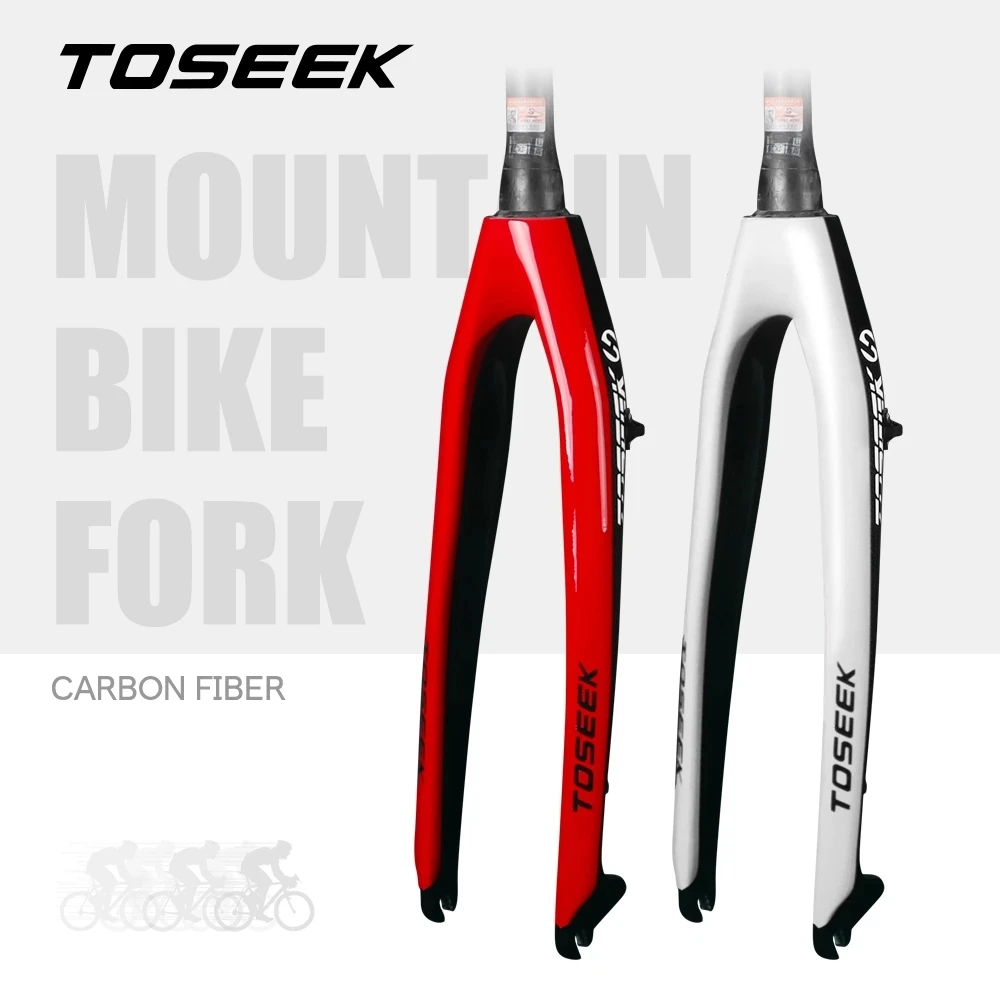 

Bicycle Fork 29 Full Carbon Fiber Mountain Bike Fork Hard Fork Tapered Fit Disc Brake1-1/2 And 28.6mm Fork For Bicycle