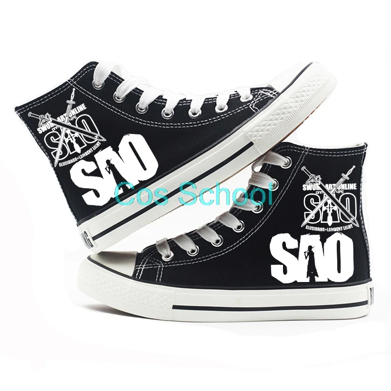 Аниме Меч Арт онлайн обувь косплей SAO парусиновая костюмы киригая казуто Юки