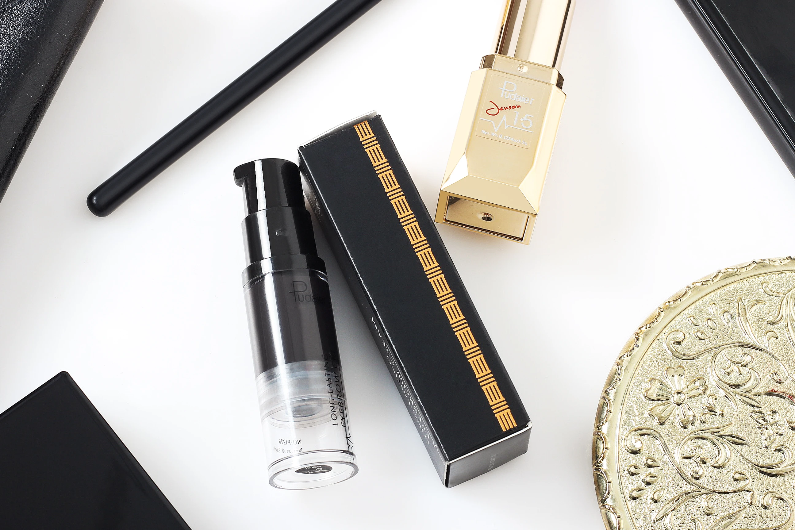 Pudaier стойкий крем для бровей натуральный Жидкий Макияж оттенок пигмент черный