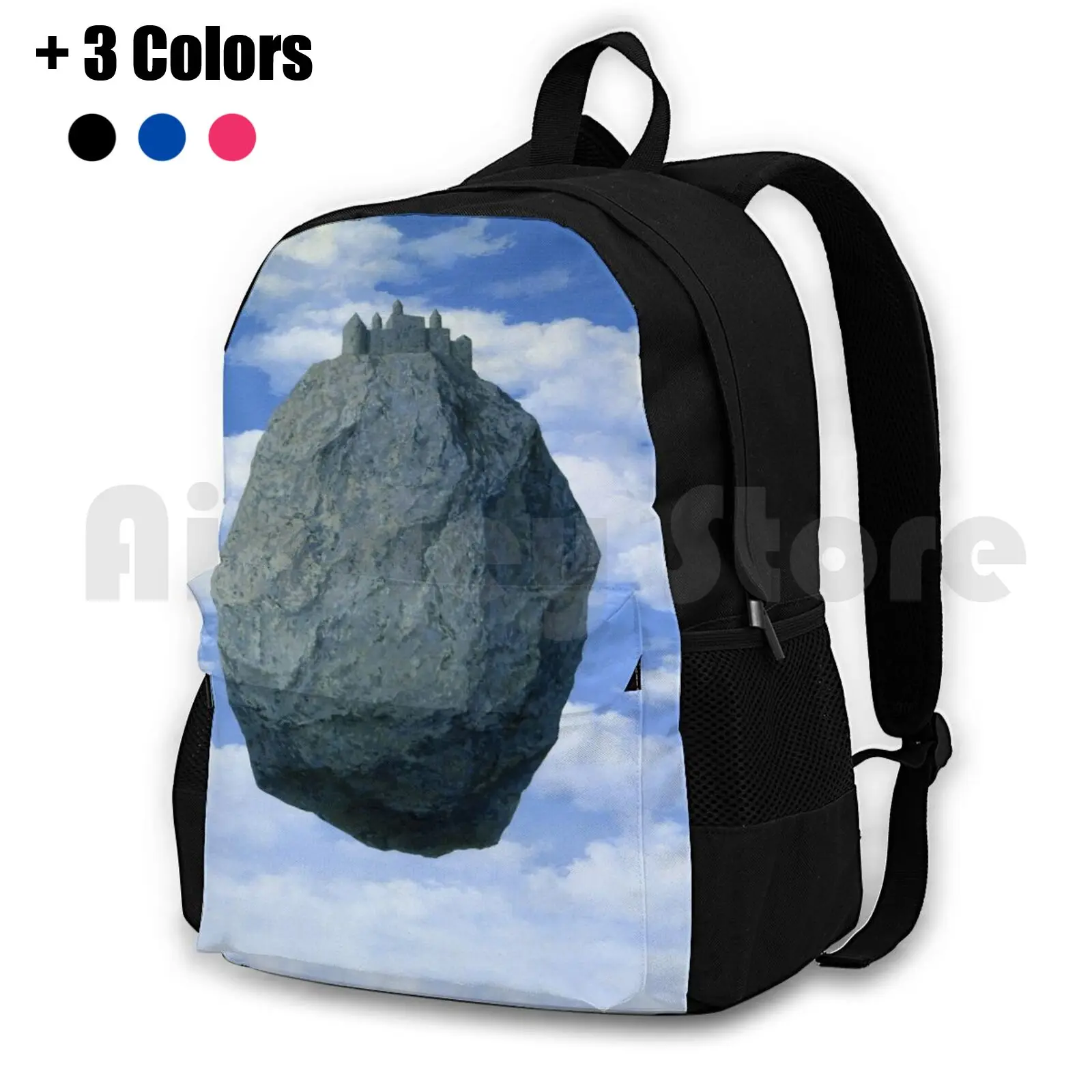 

The Castle Of The Pyrenees ( Le Chateau De Pyrenees )-Rene Magritte Outdoor Hiking Backpack Waterproof Camping Travel The
