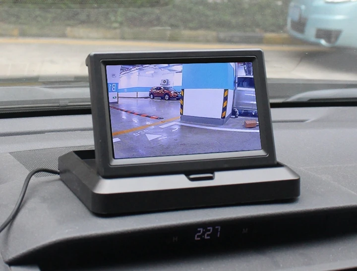 DIYSECUR беспроводной " Складной автомобильный монитор HD водонепроницаемый ИК Ночное Видение заднего вида автобусная камера для грузовика Караван Автобус Ван белый